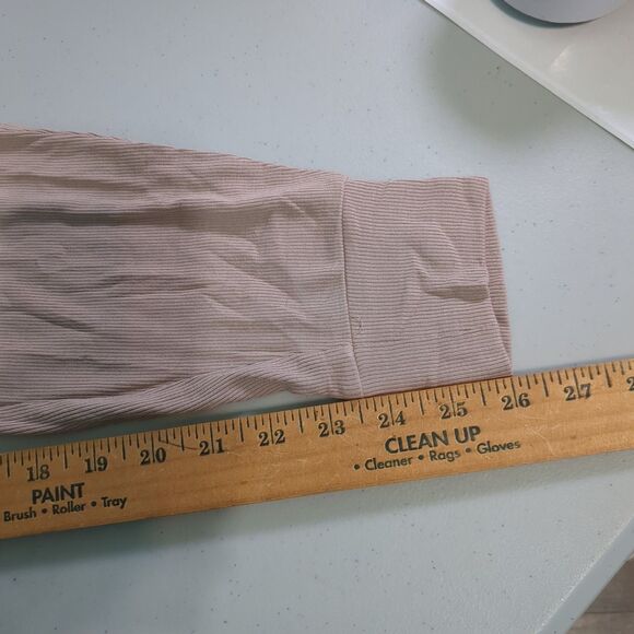 Cozy earth bamboo rib knit joggers pants new with tags small suede light brown - Picture 7 of 7